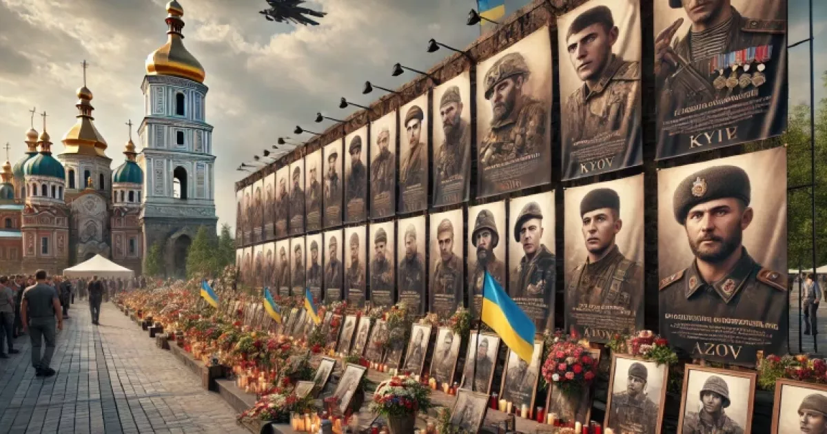 На Софіївській площі відкрили виставку "Воїни світла": історії азовців