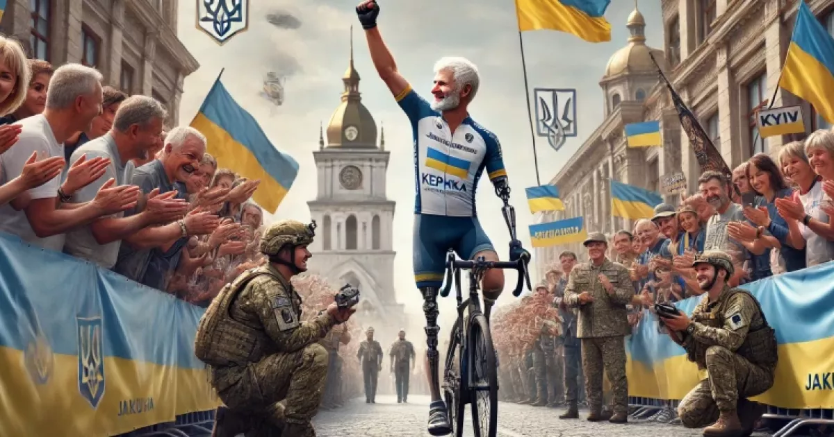 67-річний канадець з ампутацією проїхав 900 км для підтримки України
