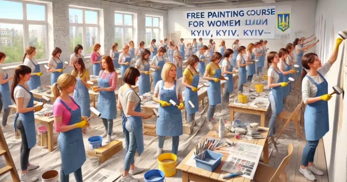 Безкоштовні курси малярів для жінок у Києві: як зареєструватися?