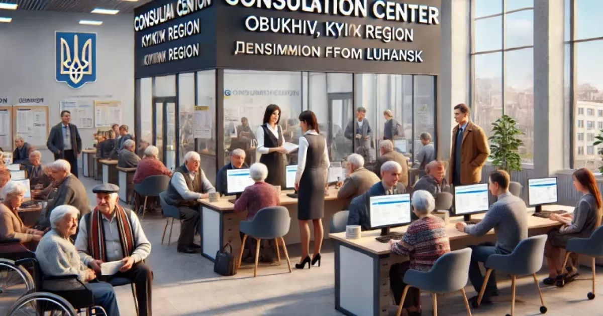 Переселенці Луганщини можуть отримати пенсійні консультації в Обухові