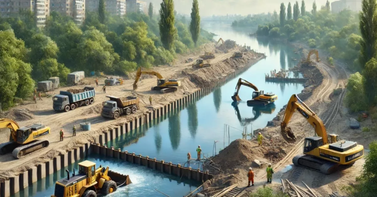 Озеро Синє у Києві відновлюють: як проходять роботи?