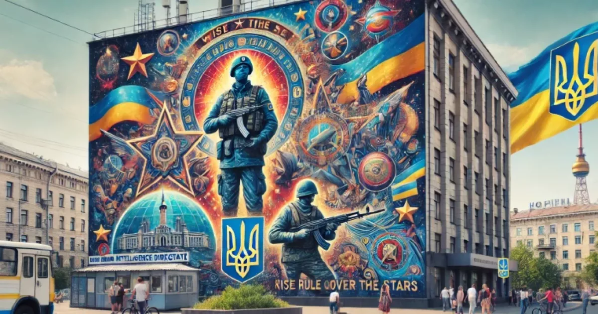 У Києві з'явився мурал на честь української розвідки: що він символізує?