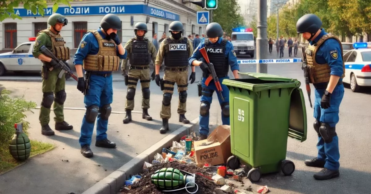 Киянин знайшов гранату біля сміттєвого бака : подробиці