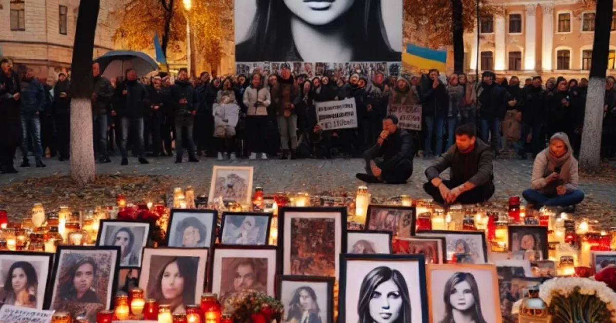 Колеги вшанували пам'ять журналістки Вікторії Рощиної на Майдані