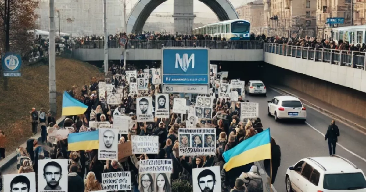 Зворушливі історії родичів: у Києві пройшла акція на підтримку полонених