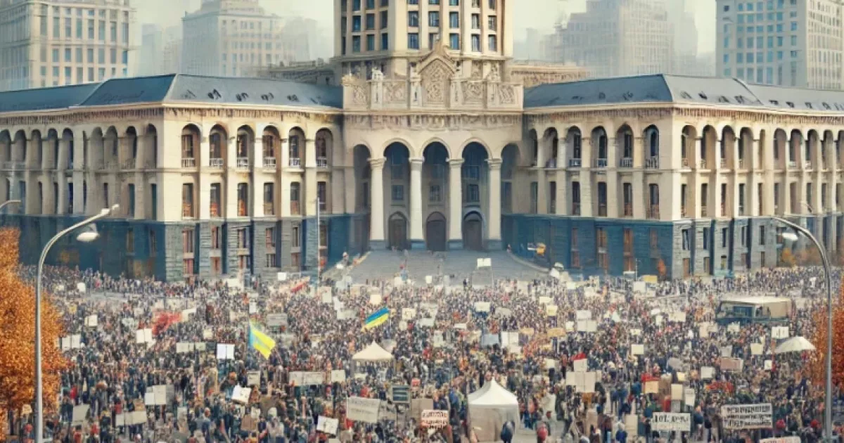 Інвестори «Київміськбуду» виходять на новий мітинг біля КМДА