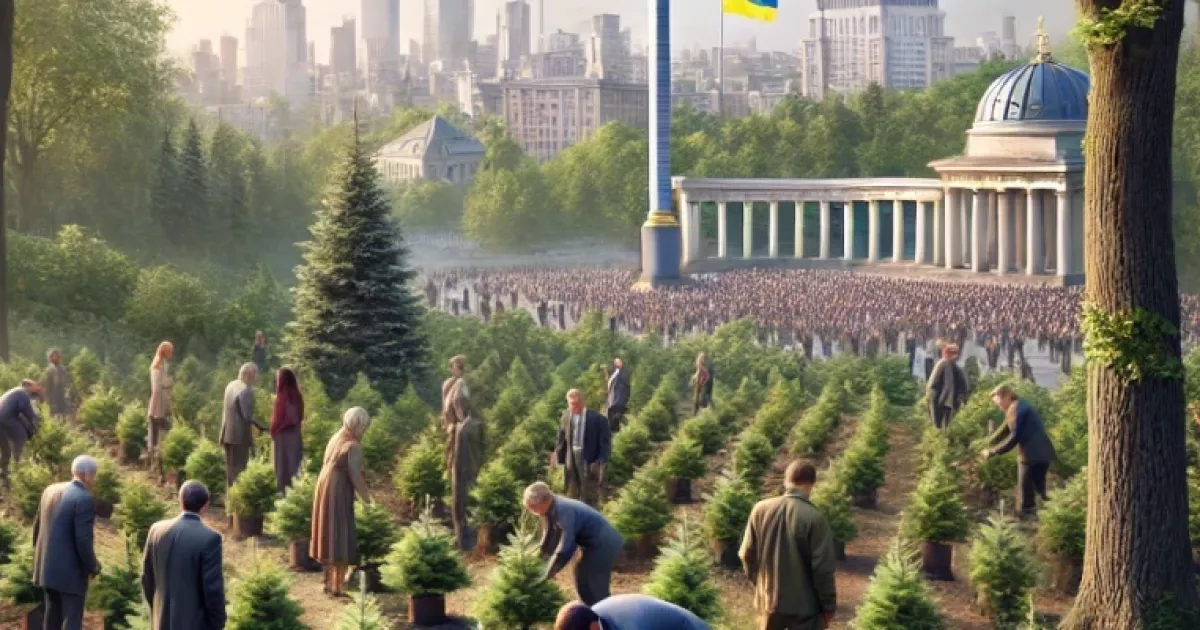 У Києві висадили клени на честь загиблих воїнів-музикантів