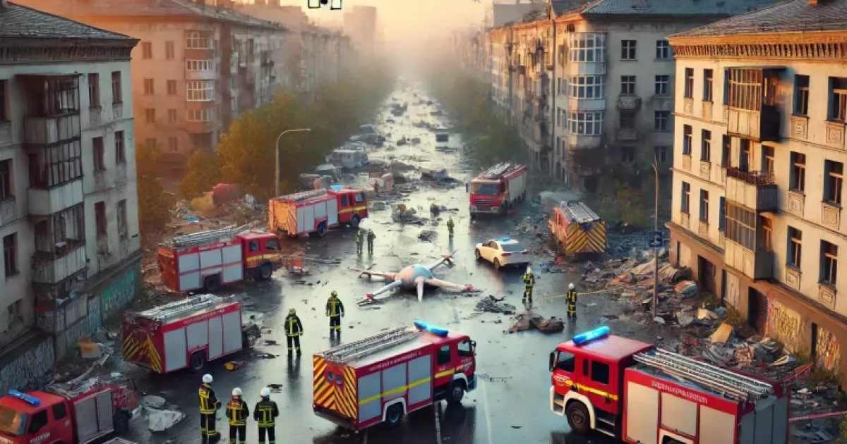 Ліквідація наслідків нічної атаки дронів у Києві