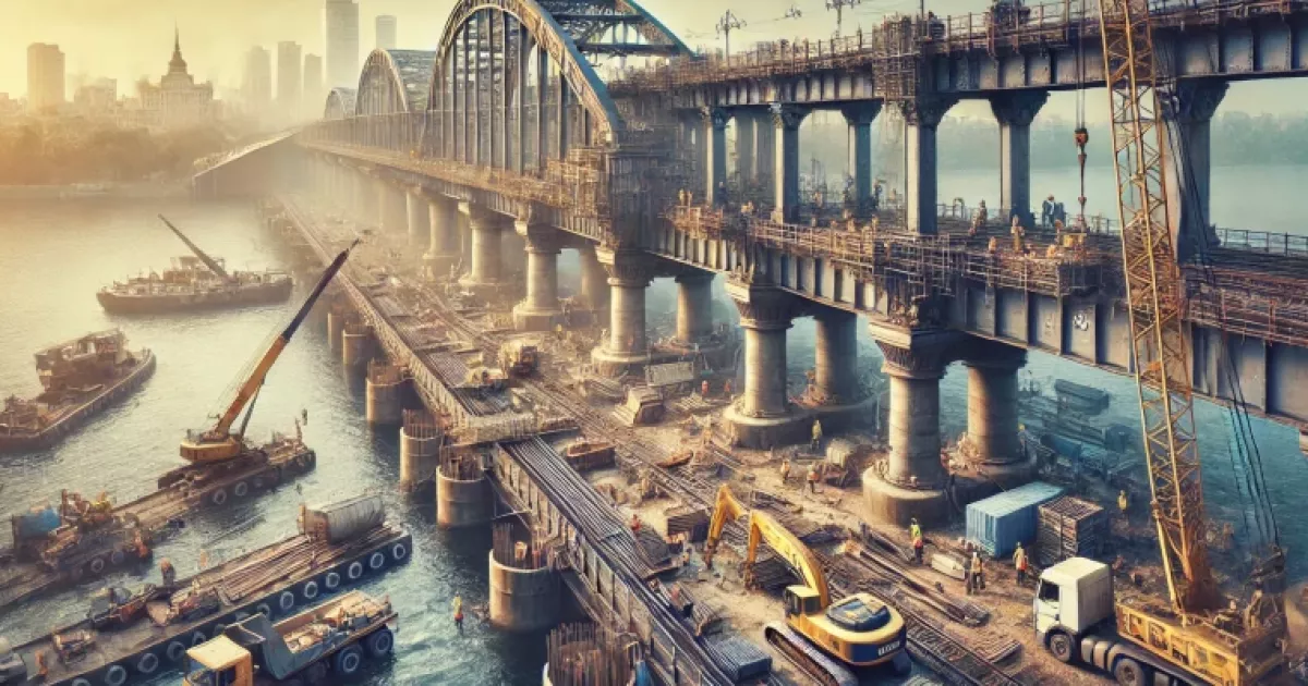 Ремонт мосту Метро в Києві: турецька компанія Onur покращує інфраструктуру