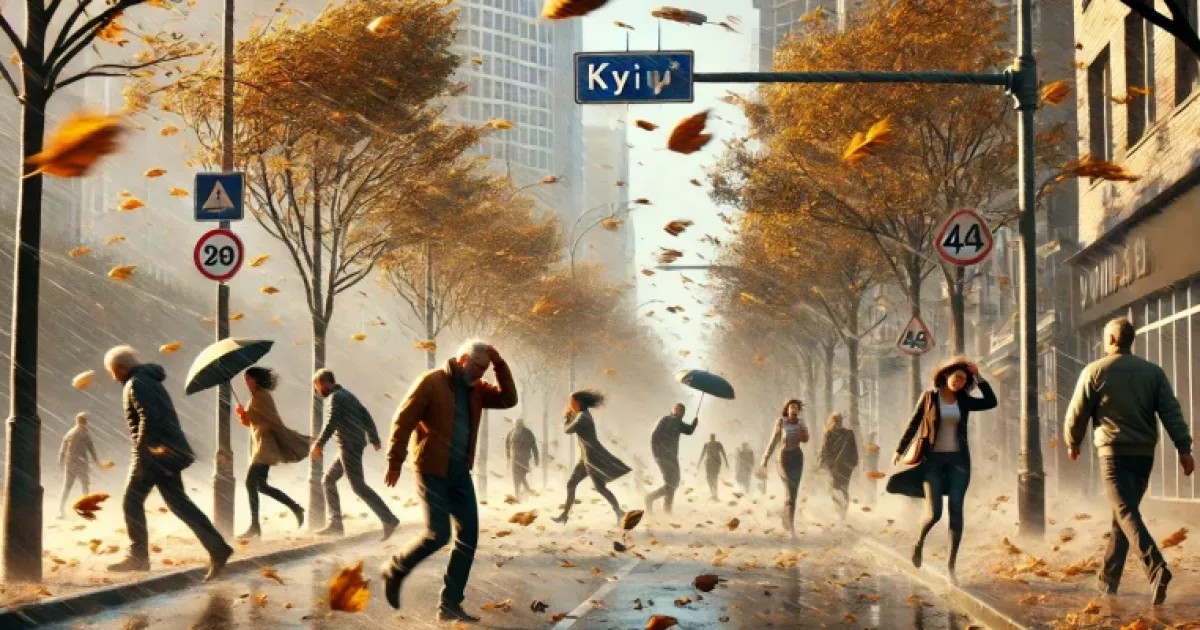 Сильний вітер у Києві: як убезпечити себе та близьких