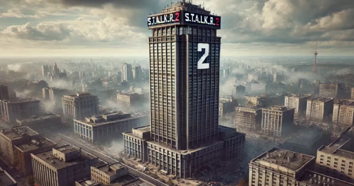 На київському хмарочосі з’явився загадковий напис S.T.A.L.K.E.R.