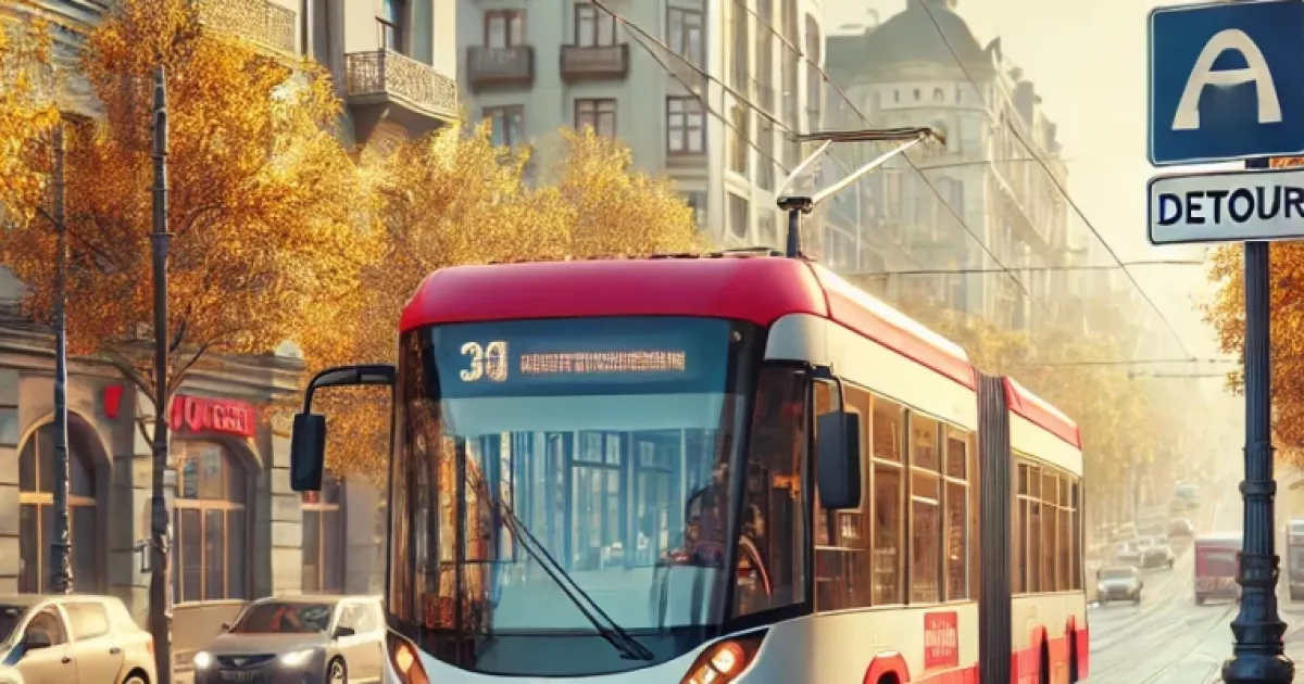 Маршрут тролейбуса №44 змінено: дізнайтесь, як доїхати без затримок