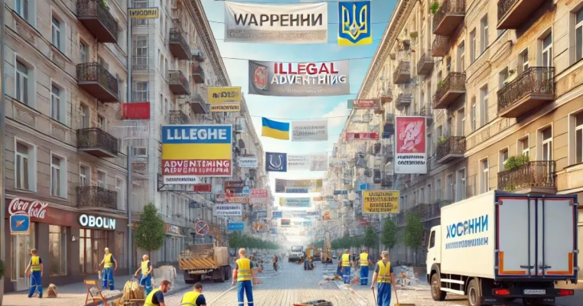На Оболоні демонтували 75 незаконних вивісок: місто стає чистішим