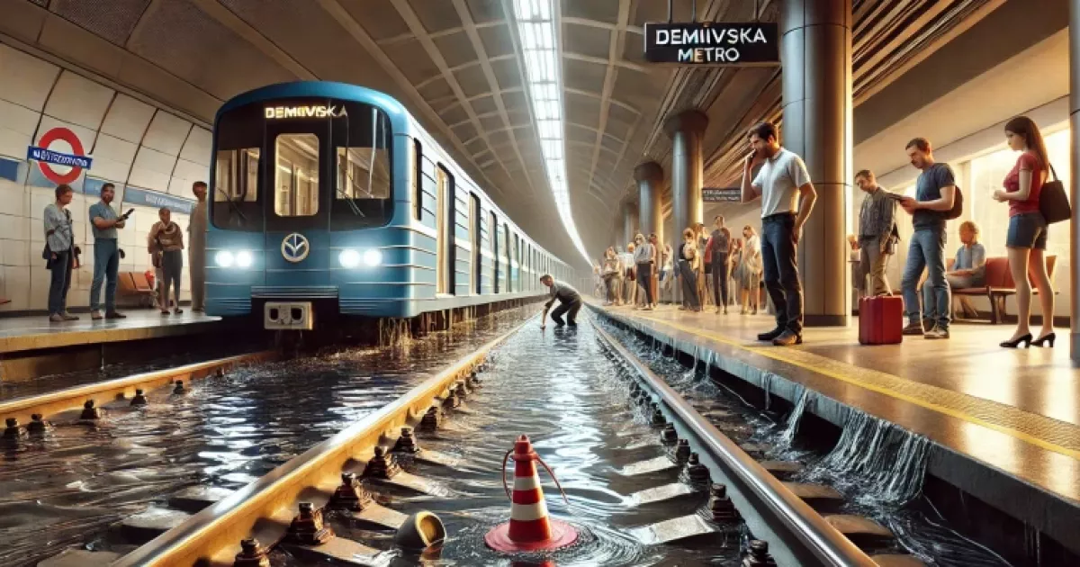 На станції метро «Деміївська» знову тече вода: що відбувається?