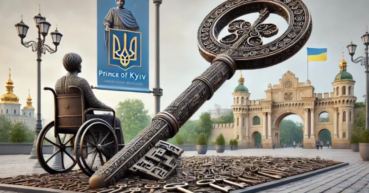 Біля Золотих воріт відкрили інсталяцію «Ключ Києва»