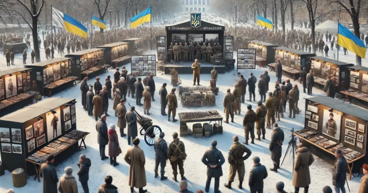 Виставка про героїзм 5 штурмової бригади у парку Шевченка