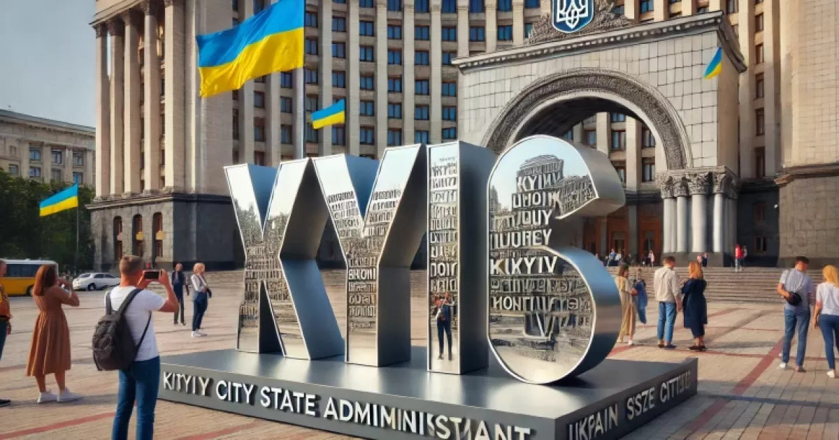Оновлення інсталяції "KYIV": символ дружби з містами-побратимами