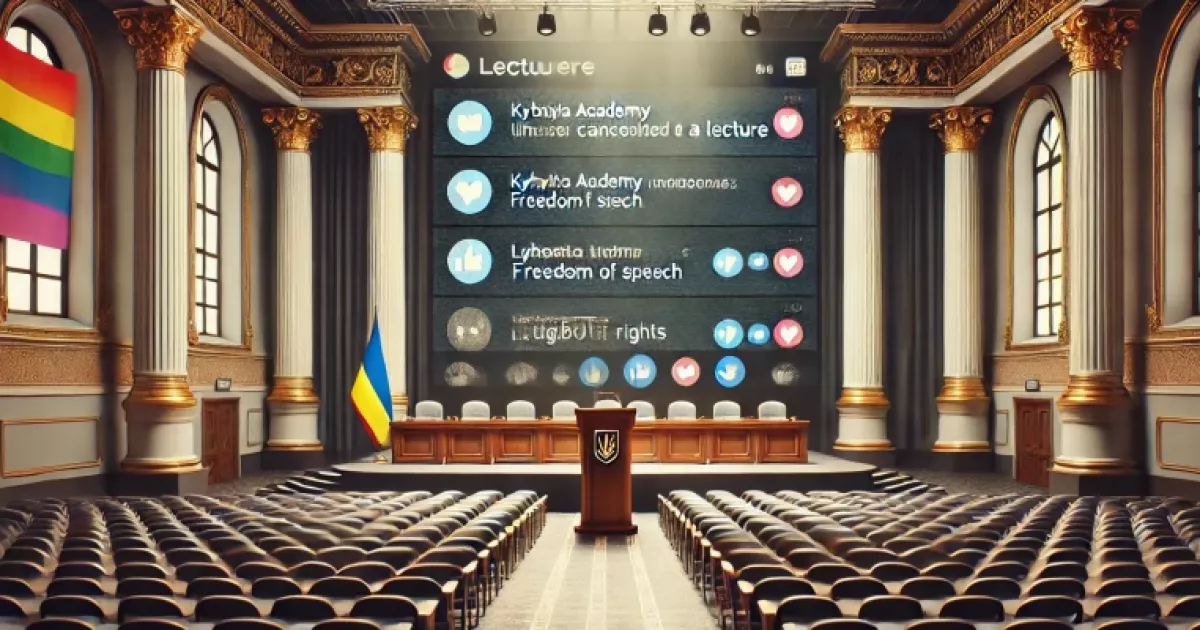 Скандал у Могилянці: скасована лекція через погляди лектора на ЛГБТ