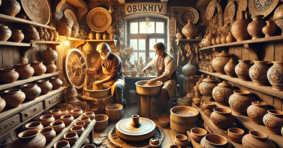 Подружжя з Обухова оживляє українські орнаменти на глиняному посуді