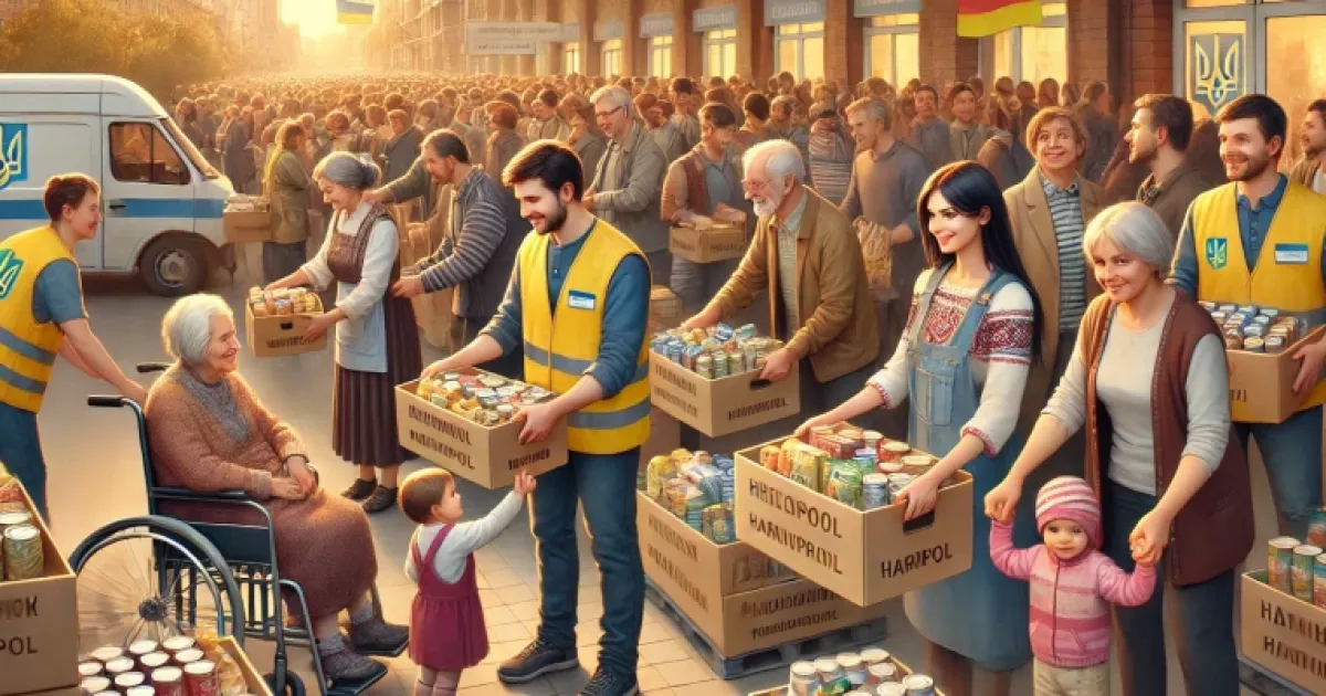 Продуктові набори для ВПО з Маріуполя у Києві: початок видачі 18 грудня