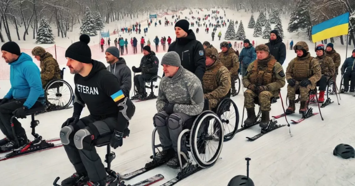 Адаптивні лижі в Києві: перше тренування для ветеранів та людей з інвалідністю