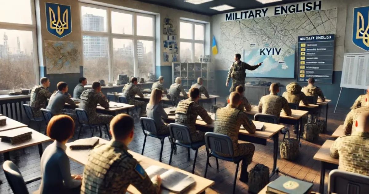 Безкоштовне навчання військовій англійській для жителів Київщини