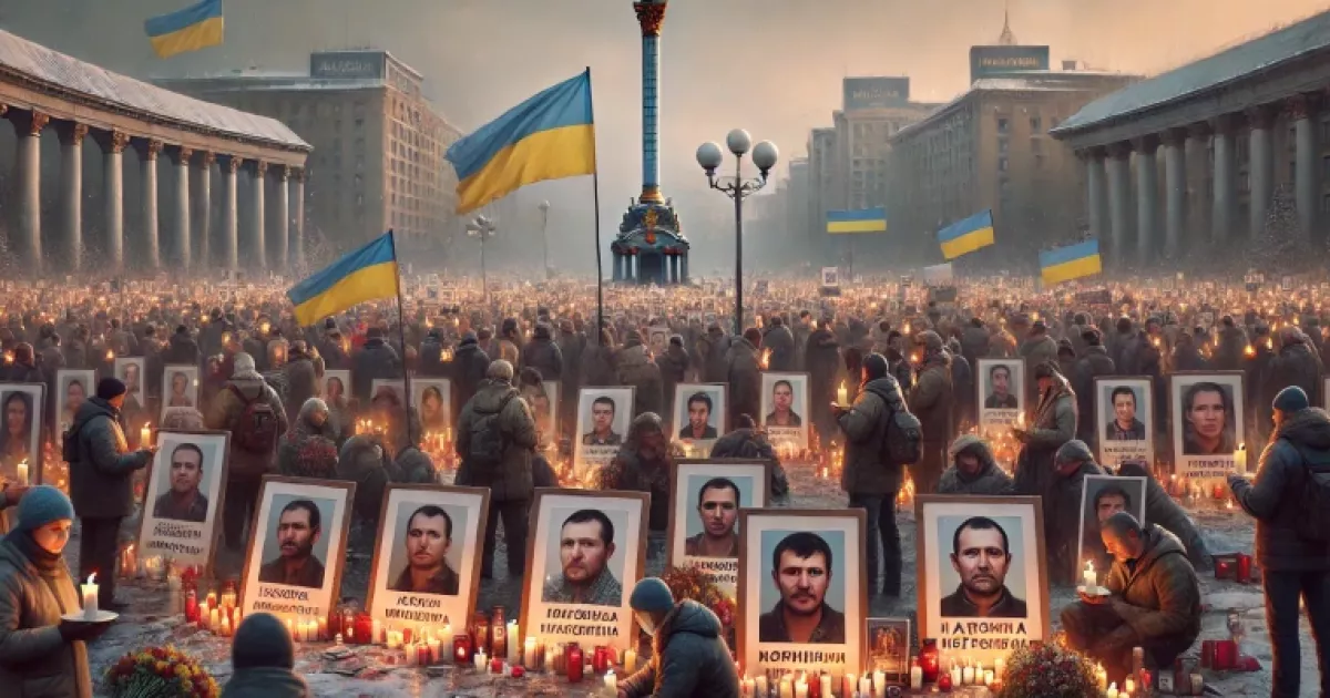 “1000 днів полону”: Акція на підтримку захисників Маріуполя на Майдані Незалежності