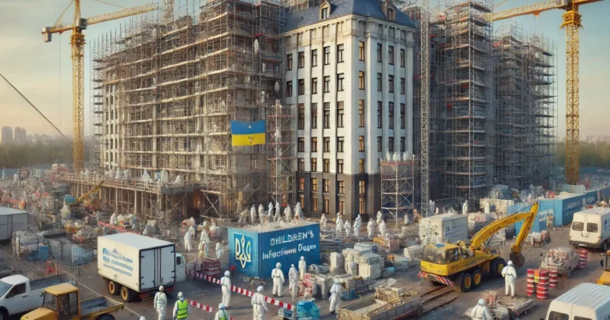 Реконструкція дитячої "інфекційки" в Броварах: понад 210 мільйонів гривень на відновлення медичної інфраструктури