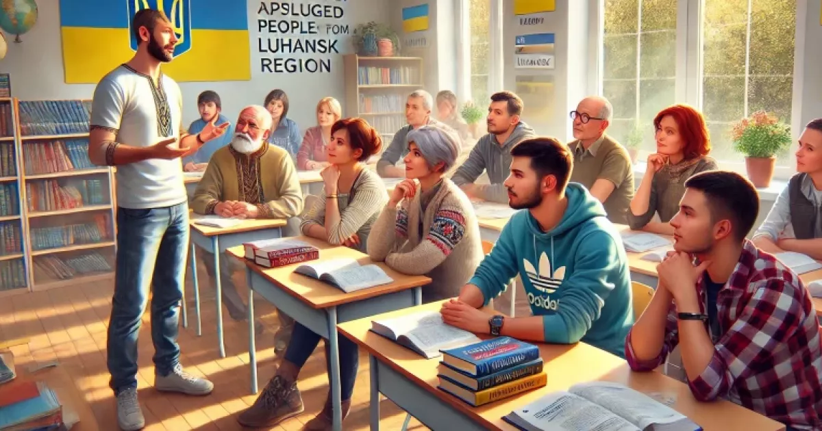 У Києві тривають заняття мовного клубу для переселенців з Луганщини
