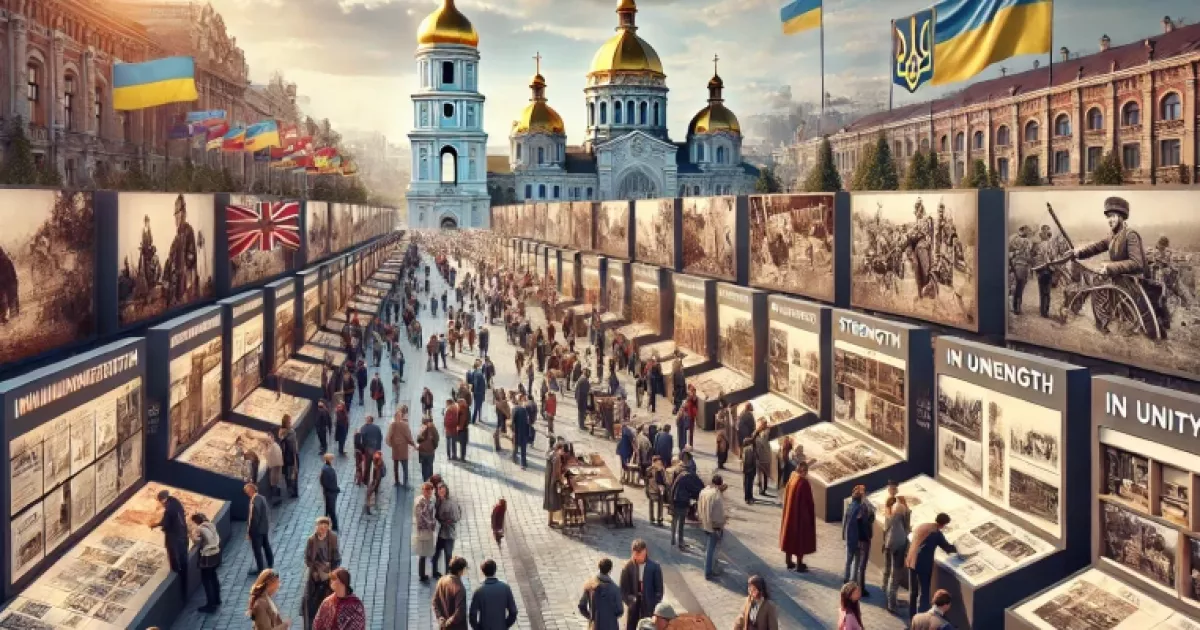 «В єдності сила»: виставка на Софійській площі, яка нагадує про єдність України