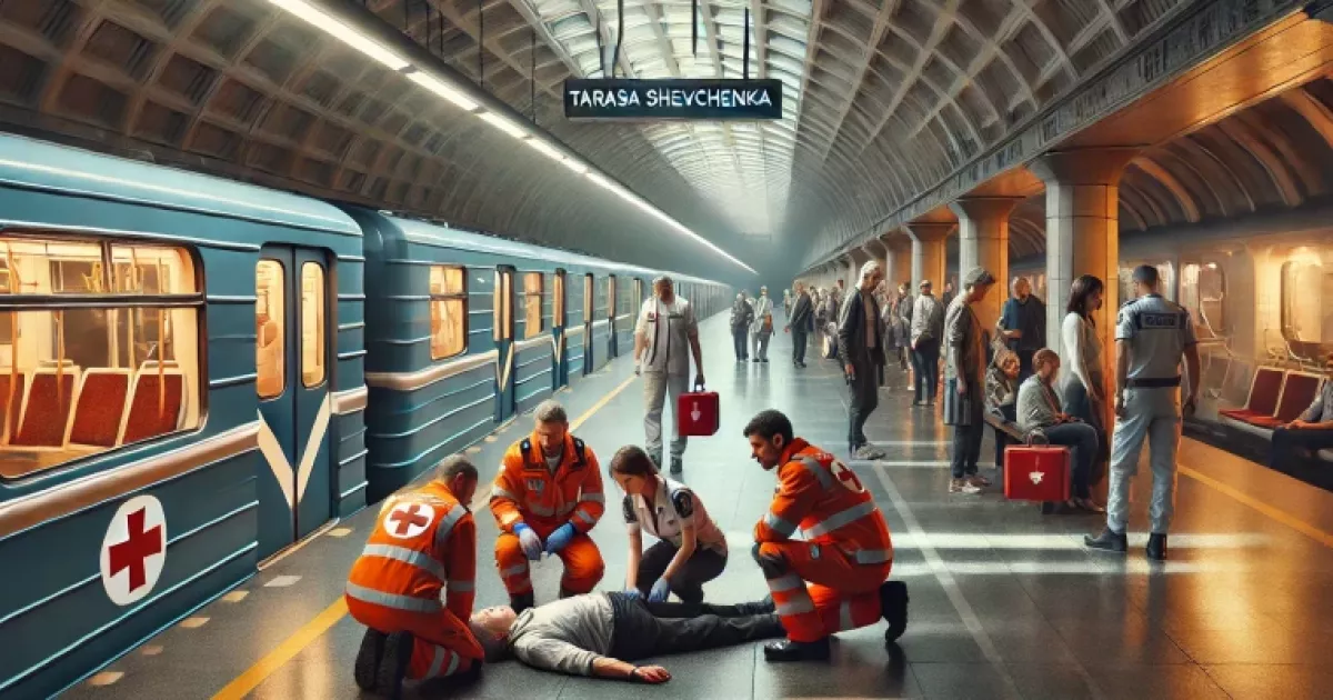 Літній чоловік помер на станції метро «Тараса Шевченка» у Києві