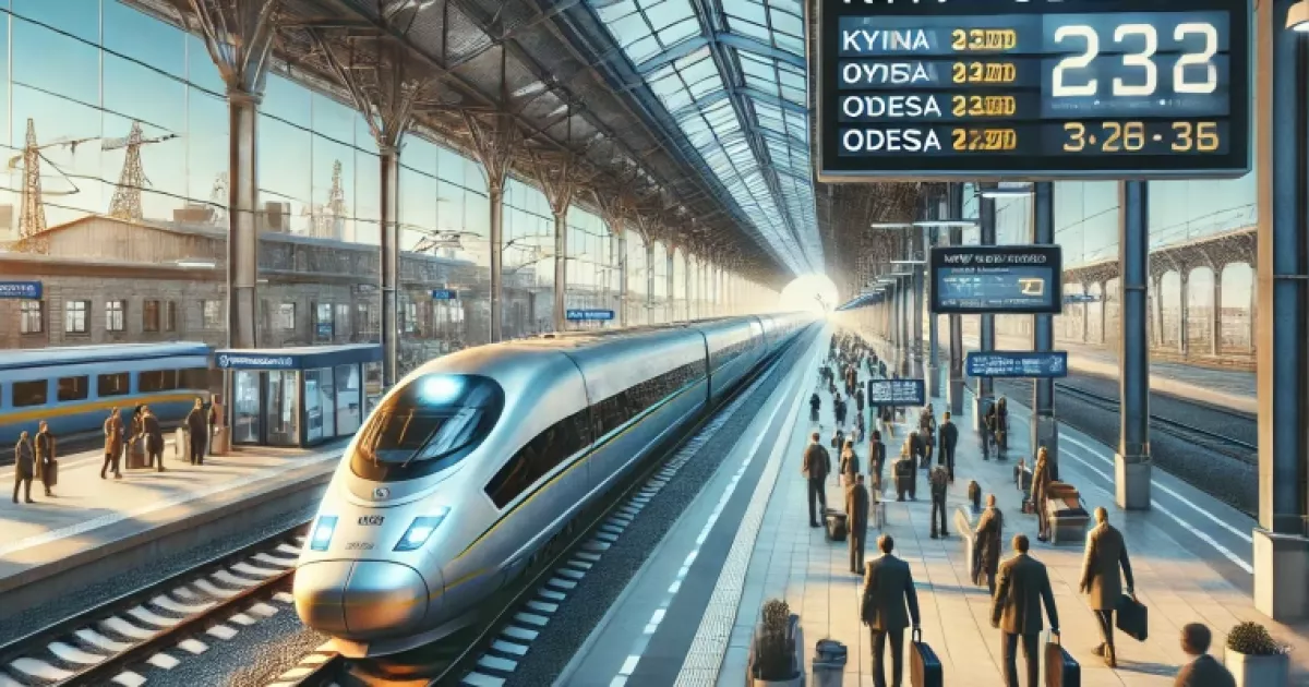 «Укрзалізниця» прискорює потяг «Київ-Одеса»: новий графік та зупинки на Кіровоградщині