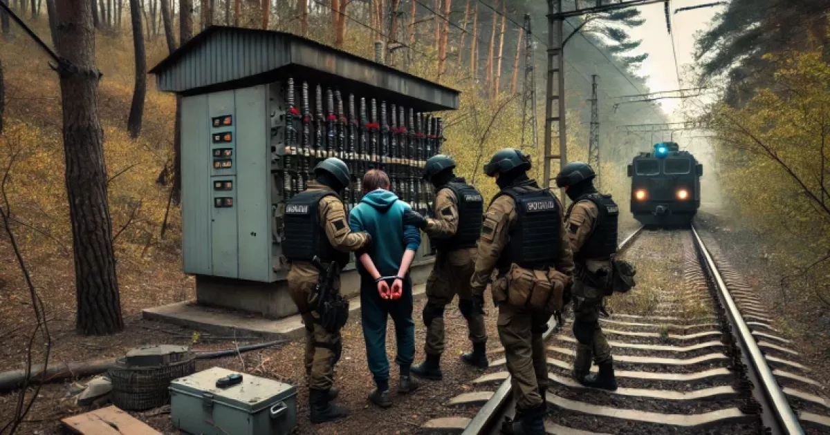 Затримано диверсанта в Київщині: Як молодик підпалив залізницю за гроші окупантів