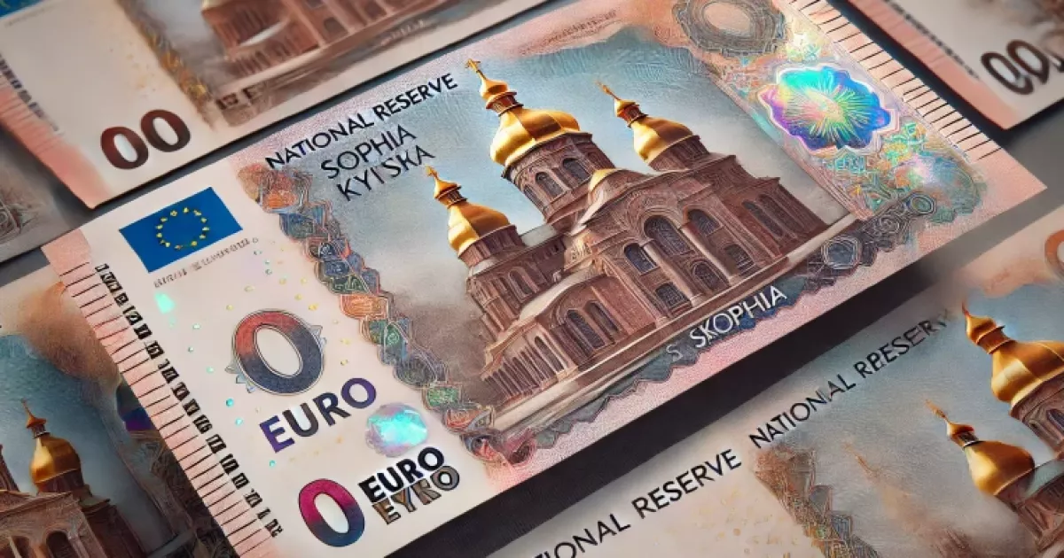 У Києві випустили банкноту «0 євро» із Софійським собором — дізнайтесь більше