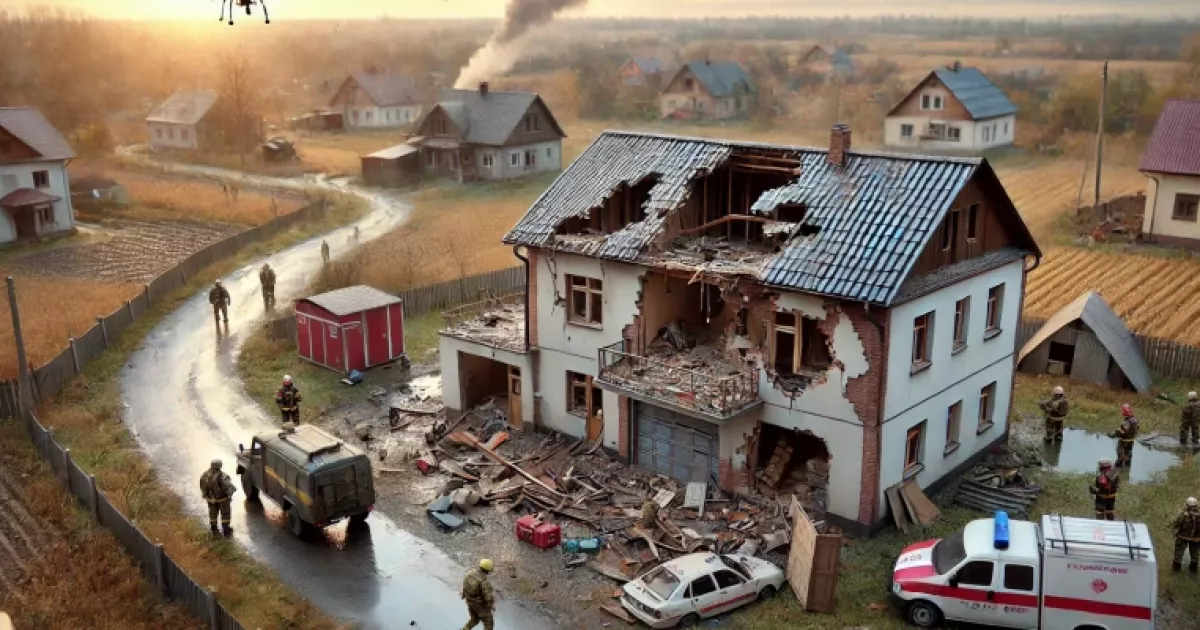 Падіння уламків російських дронів на Київщині: пошкодження в Броварському районі