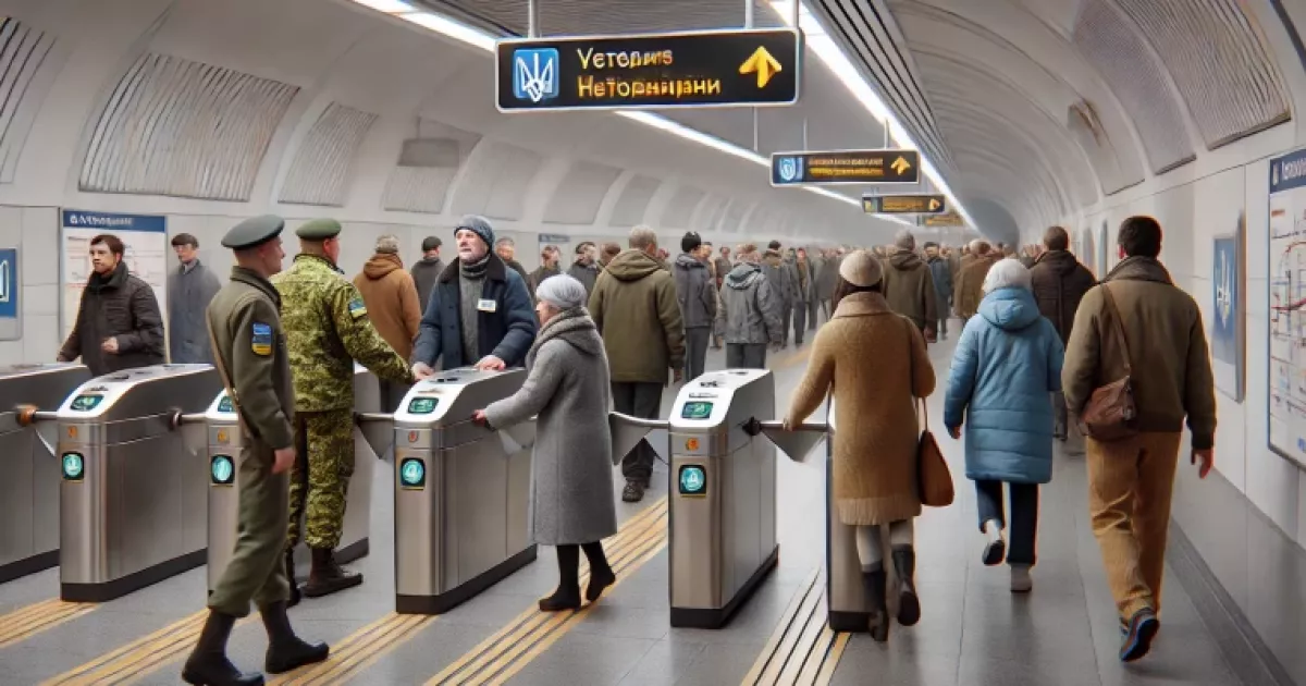 Хто може їздити безкоштовно в метро Києва у лютому 2025 року?