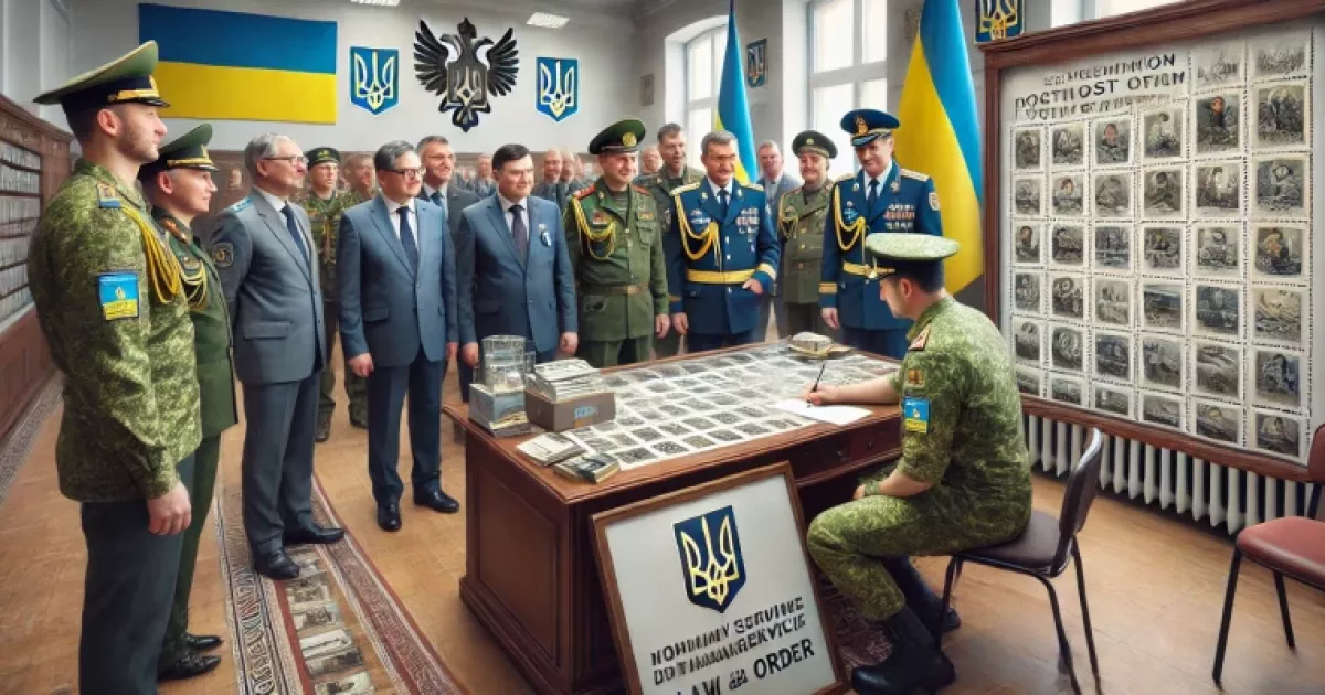 У Києві презентували нову марку, присвячену Військовій службі правопорядку