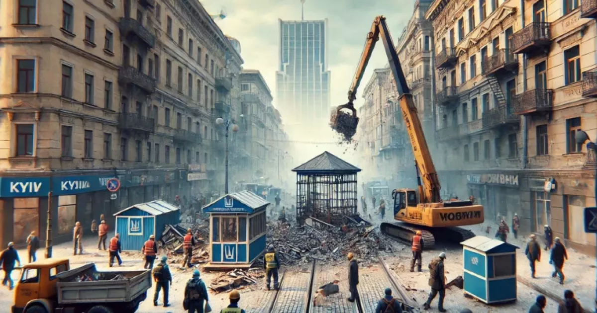 Скільки МАФів демонтували в Києві в січні 2025: підсумки та деталі