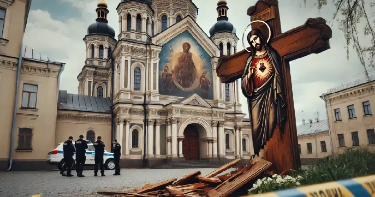 Скандал у центрі Києва: пошкоджено релігійну споруду! Хто винен?
