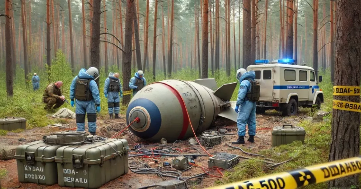 В Київській області виявили авіабомбу ОДАБ-500 "Геракл"