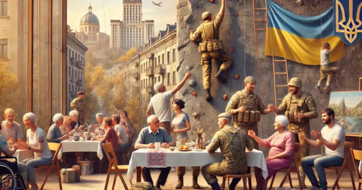 Київ відкриває новий проєкт для ветеранів: арттерапія, скелелазіння і більше