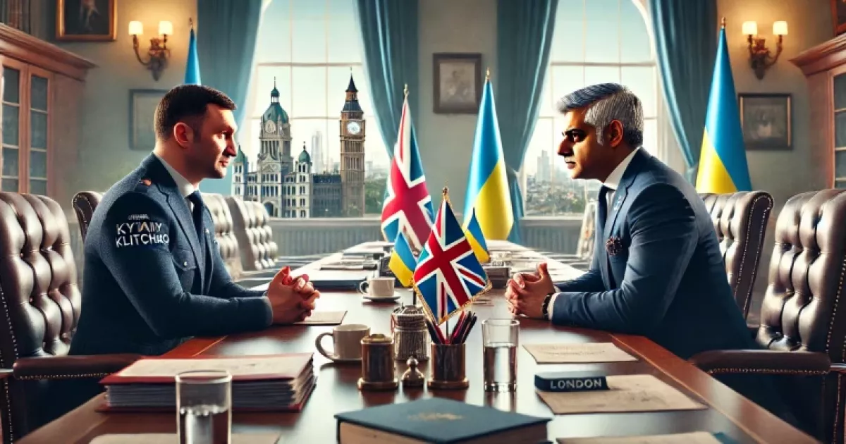 Мер Києва Віталій Кличко зустрівся з мером Лондона Садіком Ханом: співпраця для відновлення України