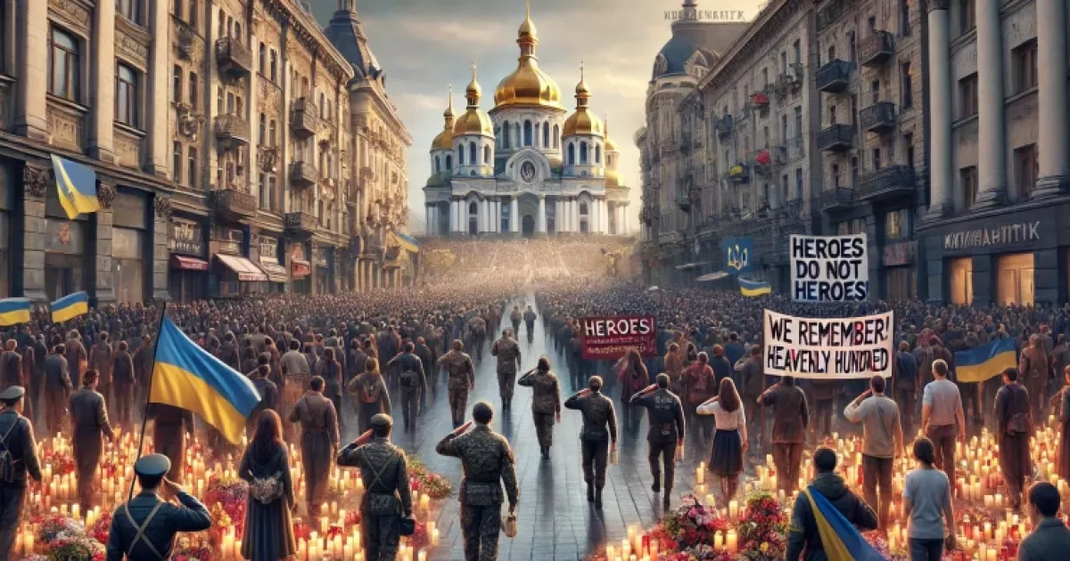 У Києві вшанували пам'ять Героїв Небесної Сотні