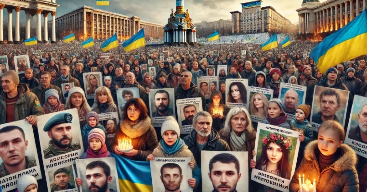 У Києві відбулася акція на підтримку військовополонених: що вимагали родичі захисників