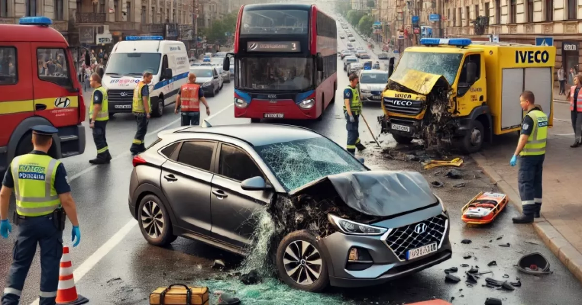 Жахлива аварія в Києві: п'яний водій спричинив потрійну ДТП