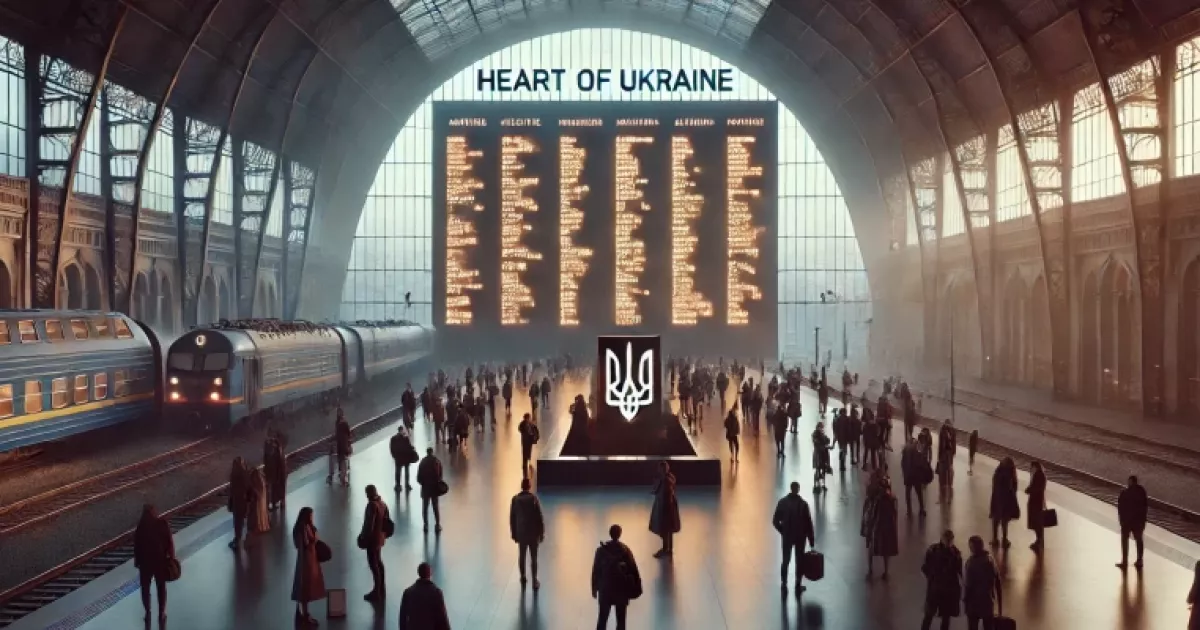 Інсталяція «Серце України» у Києві: пам'ять про загиблих Героїв