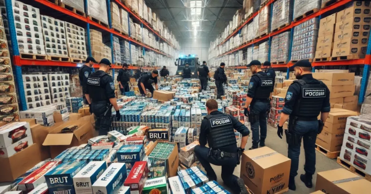 У Києві викрили масштабну схему продажу підроблених цигарок на 12 млн гривень