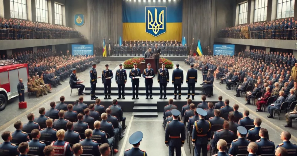 У Києві рятувальники отримали нагороди за відвагу під час ліквідації наслідків обстрілів