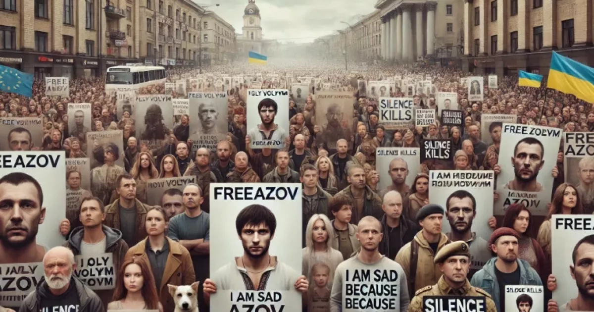 У Києві відбулася акція FreeAzov: підтримка полонених бійців "Азову"