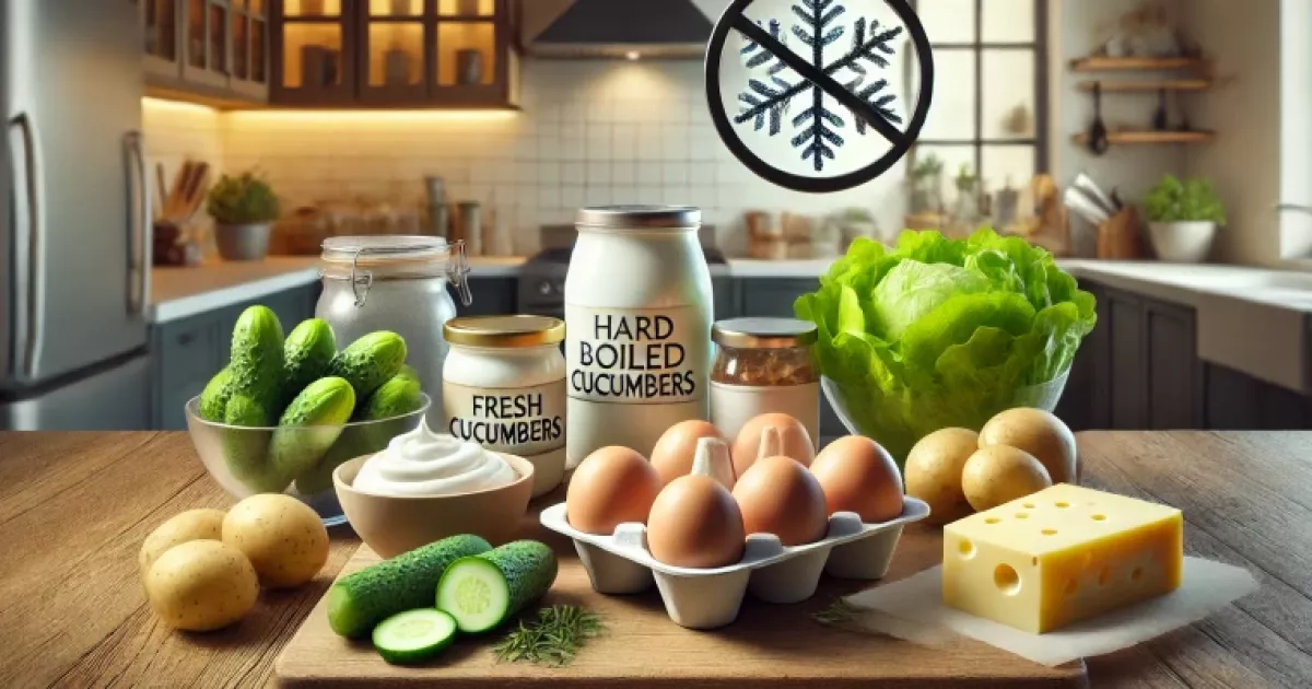 Продукти, які у жодному разі не можна заморожувати